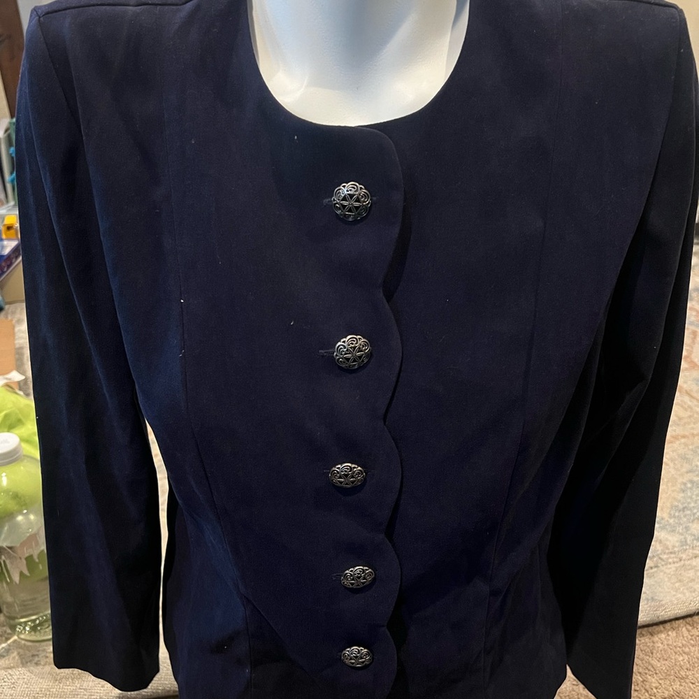 LESLIE FAY BUTTON‎ UP LONG SLEEVE BLAZER